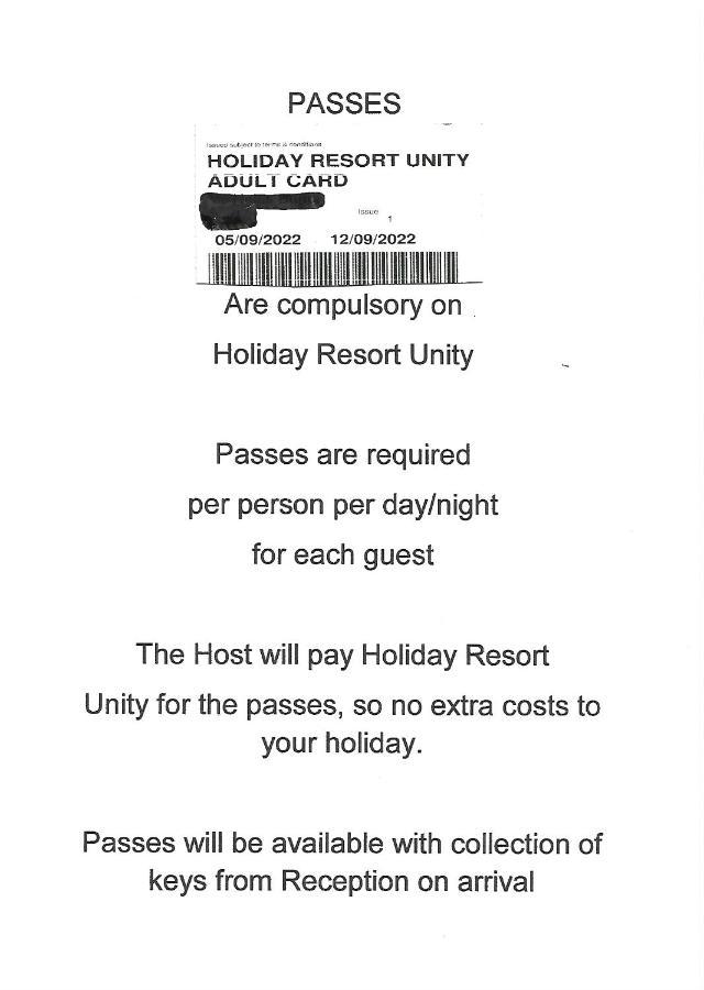 95 Holiday Resort Unity 3 Bed Passes Included Brean Buitenkant foto