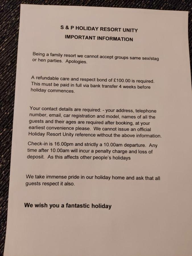 95 Holiday Resort Unity 3 Bed Passes Included Brean Buitenkant foto